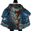 Trippy Spirited Away SG AOP Hooded Cloak Coat NO HOOD Mockup - Studio Ghibli Merch