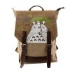 Women Canvas Backpack Anime Neighbor Totoro Cartoon Printing Backpacks Fashion Natsume Girls Shoulder Schoolbag Mochila Feminina - Studio Ghibli Merch