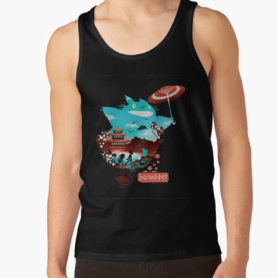 New Totoro, Ghibli, Studio Ghibli, My Neighbor Totoro, Ghibli Totoro Manga Tank Top Official Studio Ghibli Merch