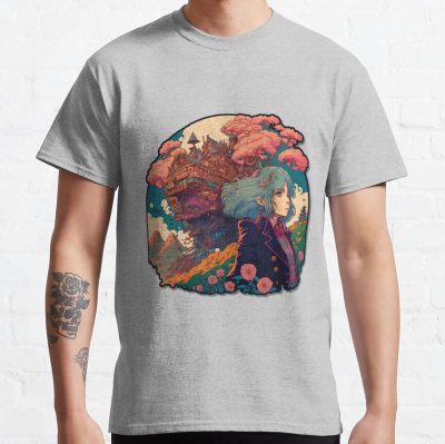 A Howl'S Castle T-Shirt Official Studio Ghibli Merch