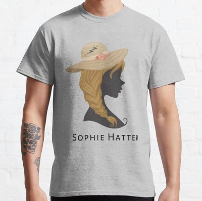 Sophie Hatter Howl'S Moving Castle Hat Braid Silhouette T-Shirt Official Studio Ghibli Merch