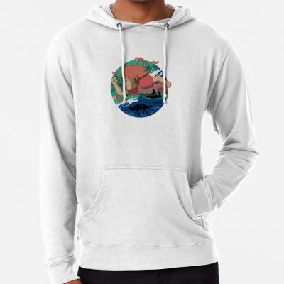 Kelalen Ponyo On The Cliff By The Sea Lungaku Hoodie Official Studio Ghibli Merch