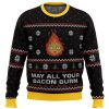 studio ghibli may all your bacon burn calcifer howls moving castle miyazaki premium ugly christmas sweater 901446 - Studio Ghibli Merch