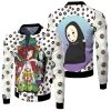 studio ghibli spirited away chihiro haku no face for anime fan fleece bomber jacketipfpo - Studio Ghibli Merch