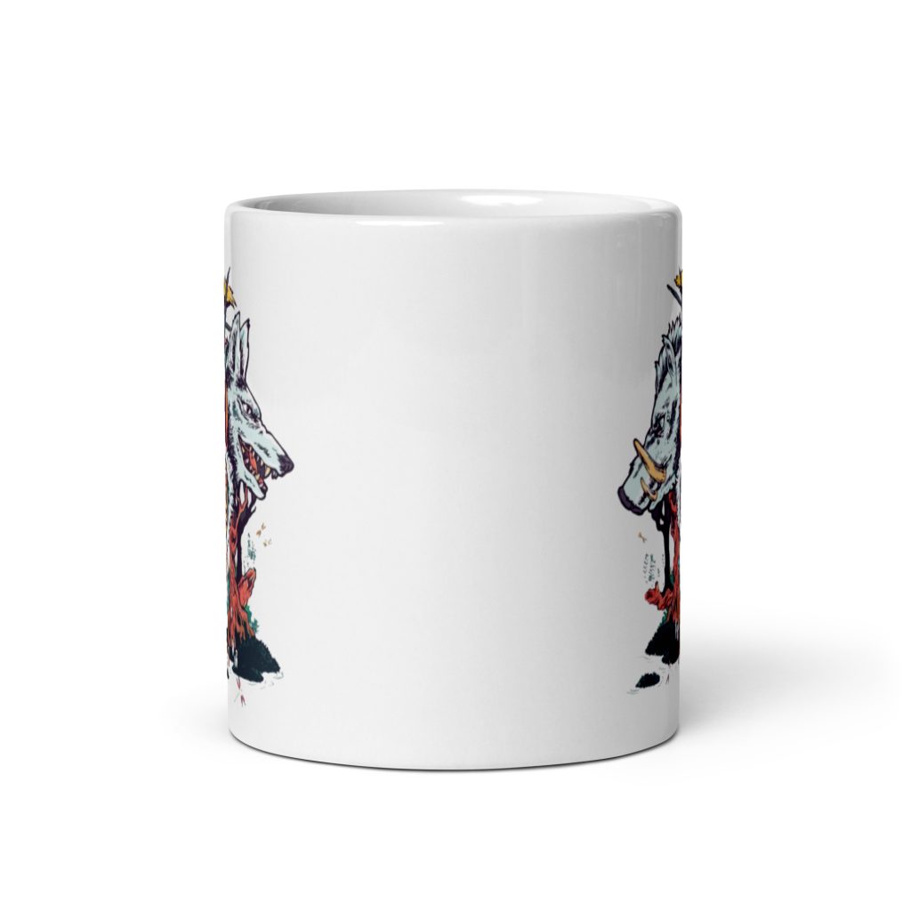 white glossy mug 11oz front view 635438e1c3bc8 - Studio Ghibli Merch