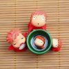 4 Pcs set Kawaii Japan Anime Ponyo on The Cliff Resin Action Figures Gardening Fish Ornament 1 - Studio Ghibli Merch