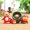 4 Pcs set Kawaii Japan Anime Ponyo on The Cliff Resin Action Figures Gardening Fish Ornament - Studio Ghibli Merch