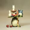 Anime Miyazaki Hayao My Neighbor Totoro with Umbrella Fried charcoal Figure Birthday gift Collectible Model ToyGarden - Studio Ghibli Merch