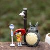 Cute 5PCS Lot Hayao Miyazaki Movie Totoro My Neighbor Anime Action figure Figurine Totoro Decal Toy - Studio Ghibli Merch