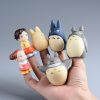 Koteta 1PC Hayao Miyazaki PVC Figurine TOTORO Finger Puppet Anime Model Collectiable Action Figure Kids Birthday - Studio Ghibli Merch