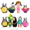 Studio Ghibli Totoro Miniatures PVC Action Figures Spirited Away No Face Man Hayao Miyazaki Mini Figurines 1 - Studio Ghibli Merch