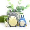 Totoro Japanese Anime 3 5 5cm Mini Tonari no Totoro with Lotus leaf Mini Cartoon Figures - Studio Ghibli Merch