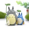 Totoro Japanese Anime 3 5 5cm Mini Tonari no Totoro with Lotus leaf Mini Cartoon Figures 2 - Studio Ghibli Merch