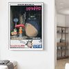 Aesthetics Totoro Ponyo Cat Canvas Painting Intage Anime Ghibli Studio Wall Posters Room Decor Wall Art 3 - Studio Ghibli Merch