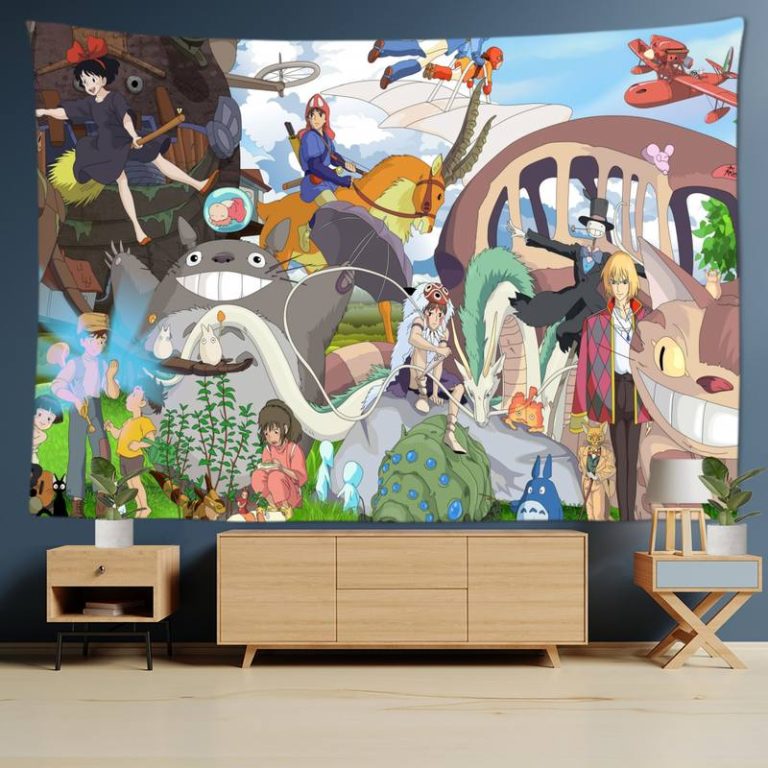 Studio Ghibli Anime Tapestry 5 Styles