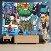 Anime Kawaii Studio Ghibli Spirited Away Totoro Tapestry Wall Hanging Art Room Decor Tapestries Aesthetic Bedroom 5 - Studio Ghibli Merch