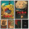 Classic Hayao Ghibli Anime Howl s Moving Castle Canvas Painting Wall Art Home Decoration Aesthetic Kid - Studio Ghibli Merch