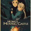 Classic Hayao Ghibli Anime Howl s Moving Castle Canvas Painting Wall Art Home Decoration Aesthetic Kid 3 - Studio Ghibli Merch