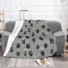 Cute Totoro Soot Sprites Studio Ghibli Blankets Warm Flannel Spirited Away Anime Manag Throw Blanket for 2 - Studio Ghibli Merch