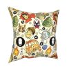 Faces My Neighbor Totoro Pillowcase Printed Polyester Cushion Cover Decoration Studio Ghibli Pillow Case Cover Home - Studio Ghibli Merch