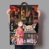 Miyazaki Hayao Anime Poster Spirited Away Canvas Painting Cartoon Home Bar Cafe Decor Gift Wall Art 2 - Studio Ghibli Merch