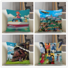 Musife Studio Ghibli Pillowcase Custom Square Pillow Cover Case Zipper Pillowcase 35 35 40 40 45 - Studio Ghibli Merch