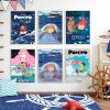 Studio Ghibli Anime Ponyo on The Cliff Hayao Miyazaki Poster Cartoon Canvas Painting Wall Art Pictures - Studio Ghibli Merch