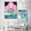 Studio Ghibli Anime Ponyo on The Cliff Hayao Miyazaki Poster Cartoon Canvas Painting Wall Art Pictures 3 - Studio Ghibli Merch