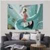 Studio Ghibli No Face DIY Wall Tapestry Hanging Tarot Hippie Wall Rugs Dorm Japanese Tapestry 1 - Studio Ghibli Merch