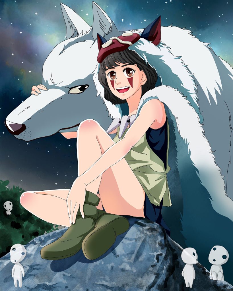 Princess Mononoke Personalized Studio Ghibli Poster