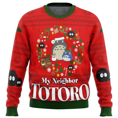 Studio Ghibli My Neighbor Totoro Red Ugly Christmas Sweater