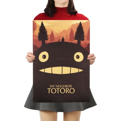 Studio Ghibli My Neighbor Totoro Retro Poster