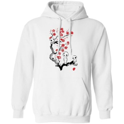 Studio Ghibli Princess Mononoke Tree Spirits on Cherry Blossom Hoodie