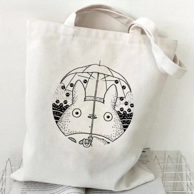 Totoro With Umbrella My Neighbor Totoro Totes