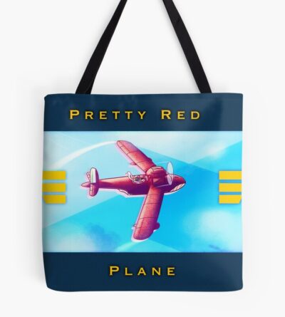 Pretty Red Plane Tote Bag Official Cow Anime Merch